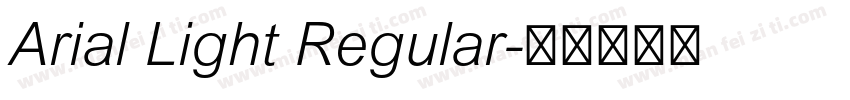 Arial Light Regular字体转换